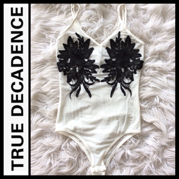 NWOT ASOS True Decadence Petite Sheer Bodysuit - Picture 5 of 9